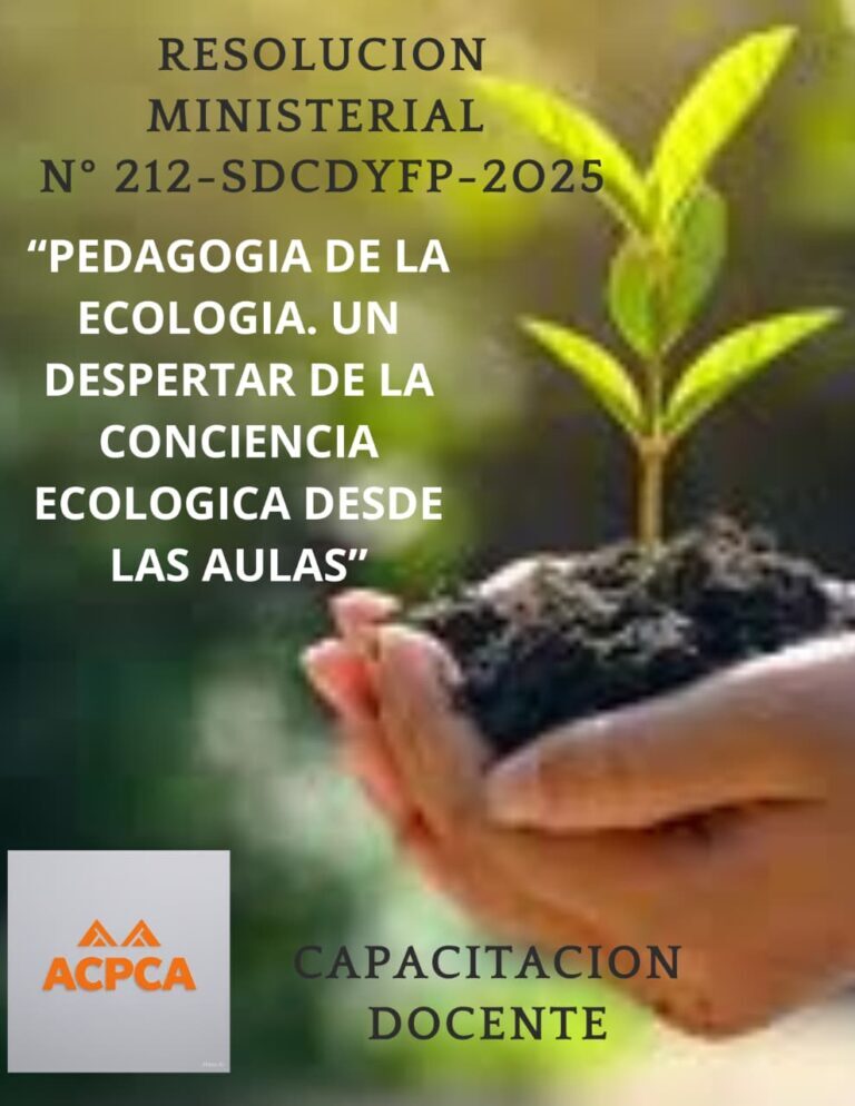 PEDAGOGIA DE LA ECOLOGIA. UN DESPERTAR DE LA CONCIENCIA ECOLOGICA DESDE LAS AULAS